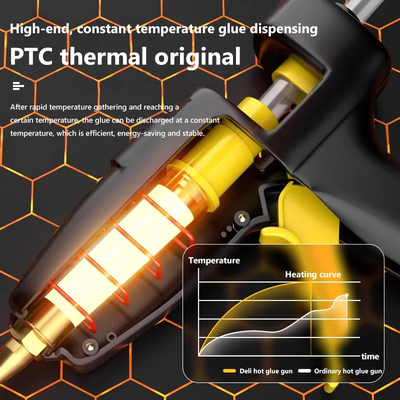 ديلي صغيرة صمغ يسيح بالحرارة بندقية مع 7 مللي متر/10 مللي متر عصا لصق شفافة المنزلية اليدوية الصغيرة مسدس الغراء إصلاح الكهربائية عدد وأدوات