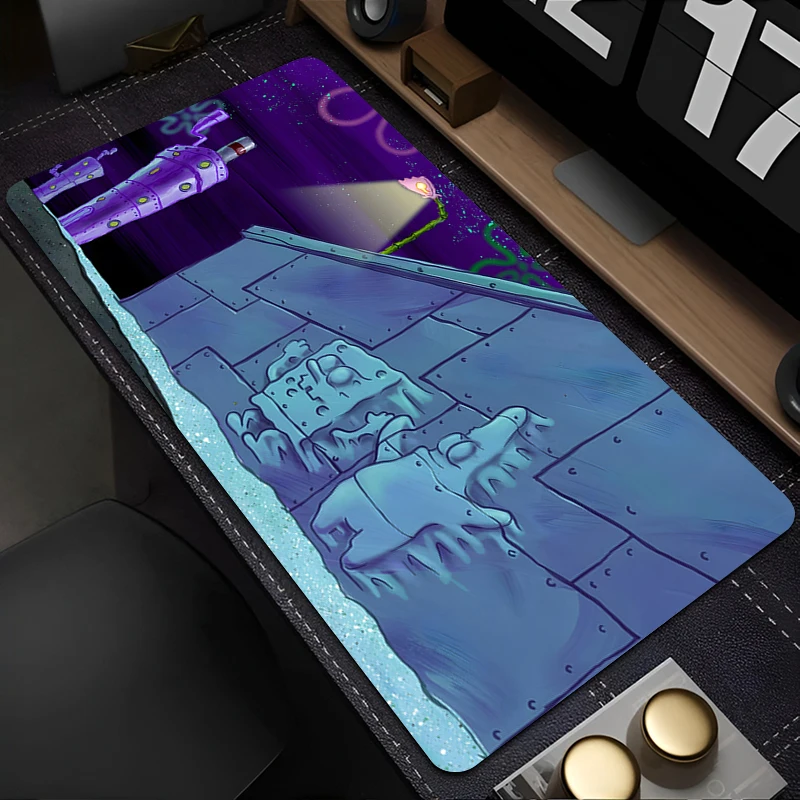 لوحة ماوس كرتونية ملحقات ألعاب الكمبيوتر المحمول لوحة المفاتيح S-spongeBobs أنيمي S-squarePants لوحة ماوس الكمبيوتر Kawaii ألعاب لينة حصيرة مكتبية