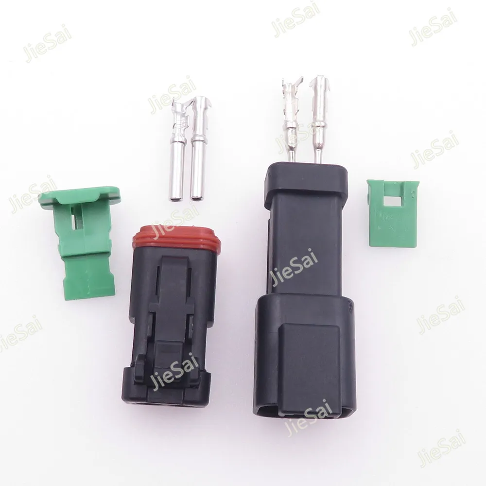 2 Pin DT Series Waterproof DT04-2P-E005 DT06-2S-E005 Female Male Black Electrical Automotive Connector