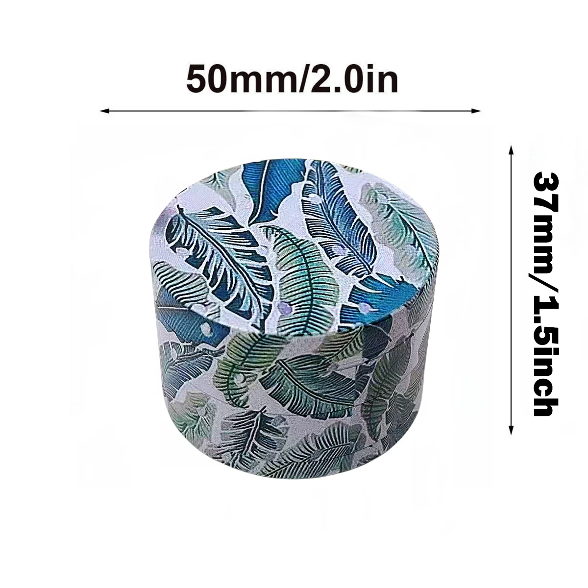 Moedor de Ervas de Metal de 2 Polegadas, 4 Camadas, Manual, para Especiarias, Pimenta, Sal, Moedor de Tabaco, Ferramenta para Fumar Cigarros