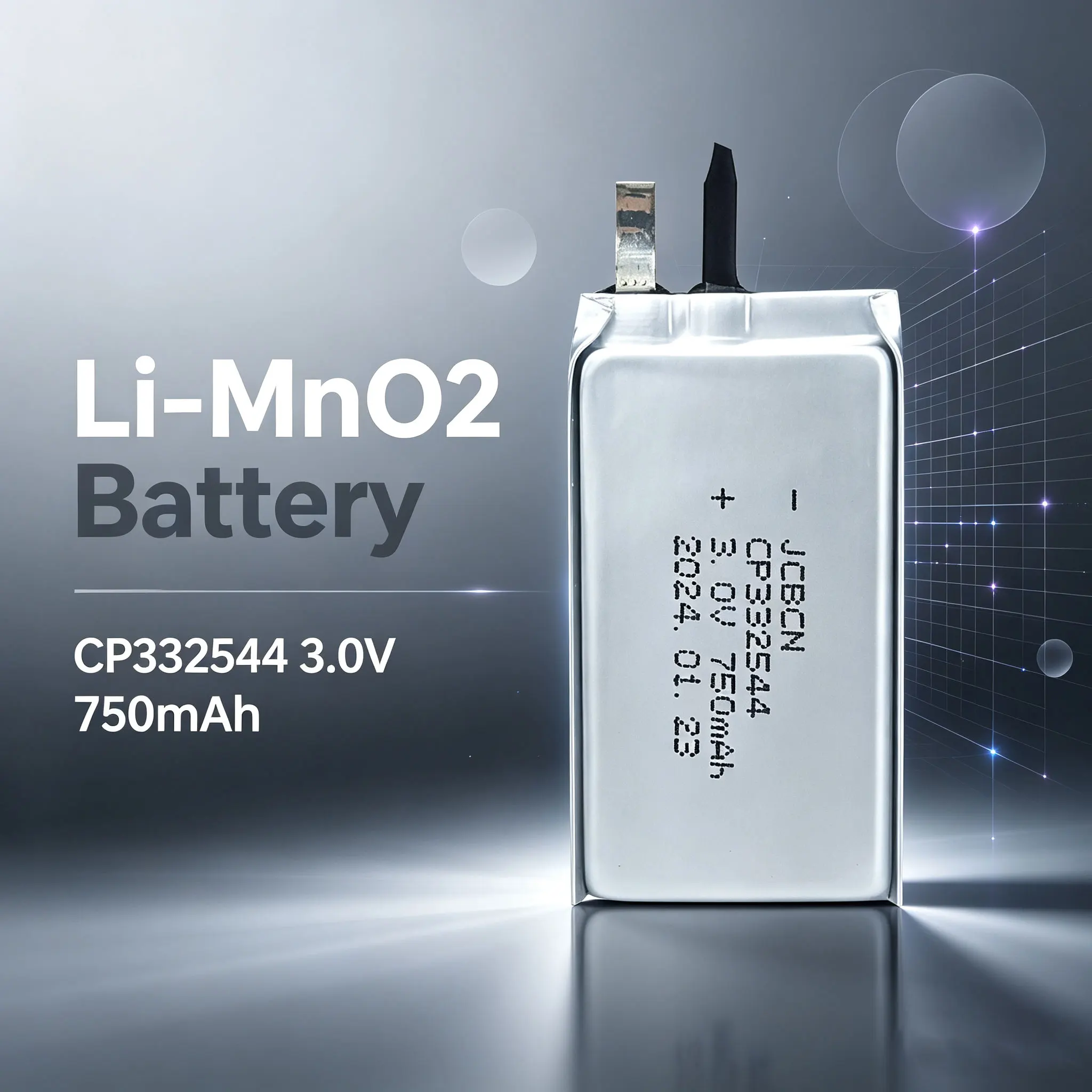 JCBCH CP332544 Intelligent electronic work card, student card, Bluetooth beacon, 3V one-time soft pack Li-MnO2 Battery