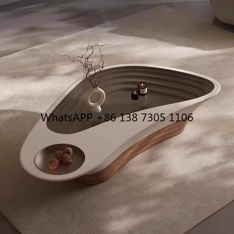 

Household living room special-shaped tea light luxury high-end Italian minimalist living room designer creative coffee table