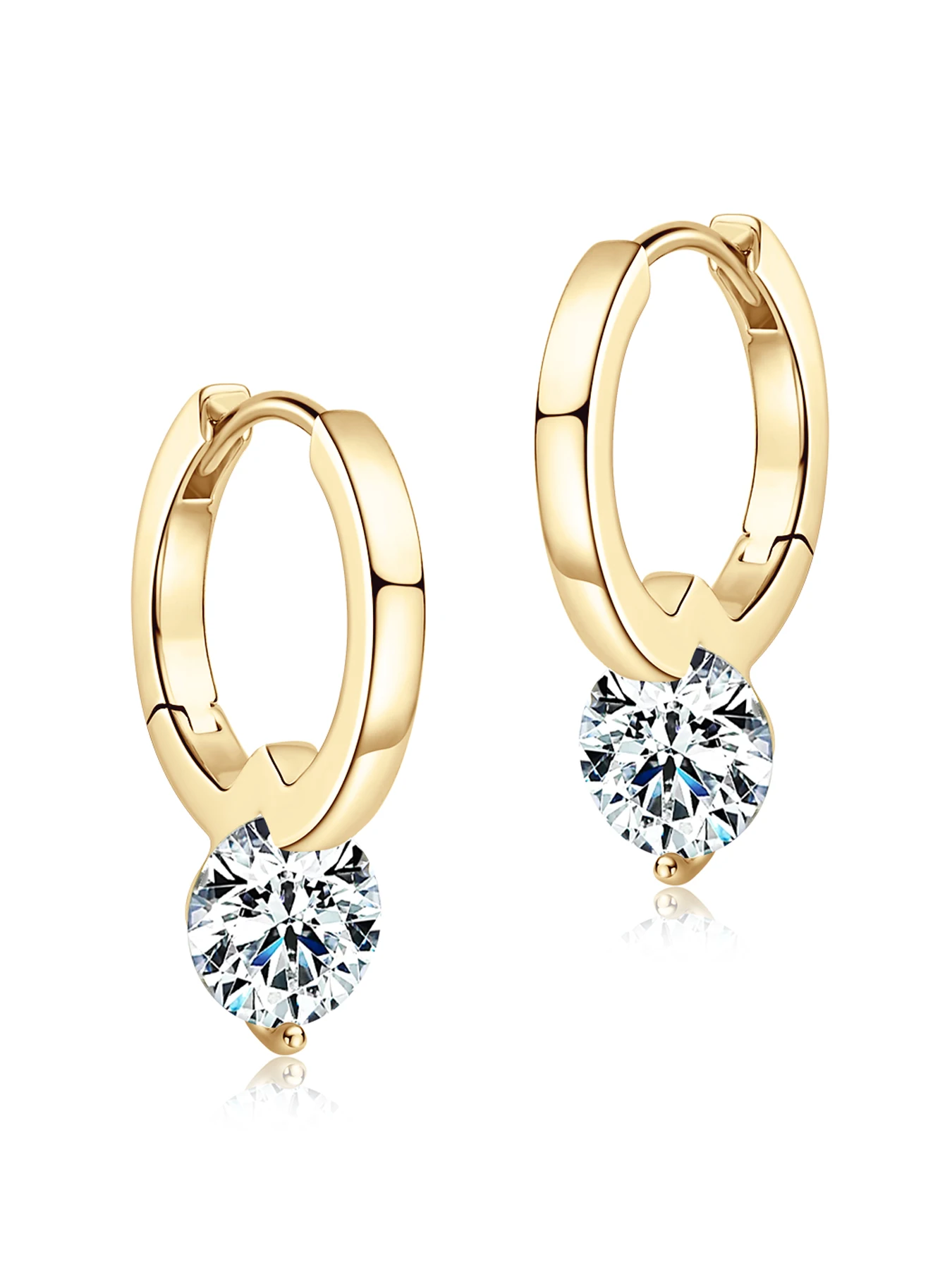 

AINUOSHI модные серьги женские одиночные муассанитовый камень юбилей день рождения свадебные украшения подарки для мамы, жены, дочки