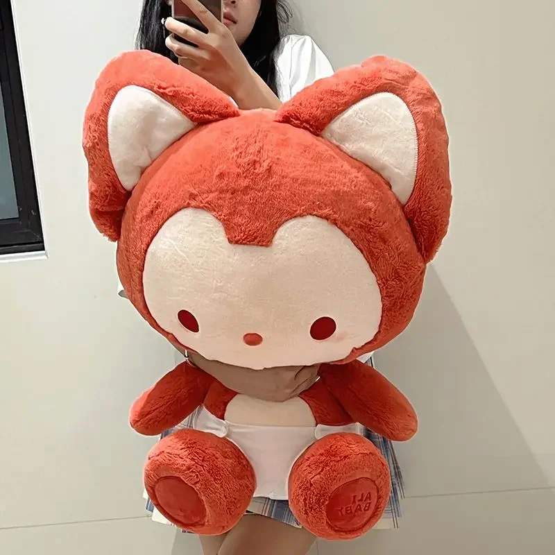 Bellissimo cartone animato abbagliante volpe rossa bambola di peluche soffice morbido farcito carino animale di simulazione anime piccolo foxe peluche giocattoli arredamento della camera