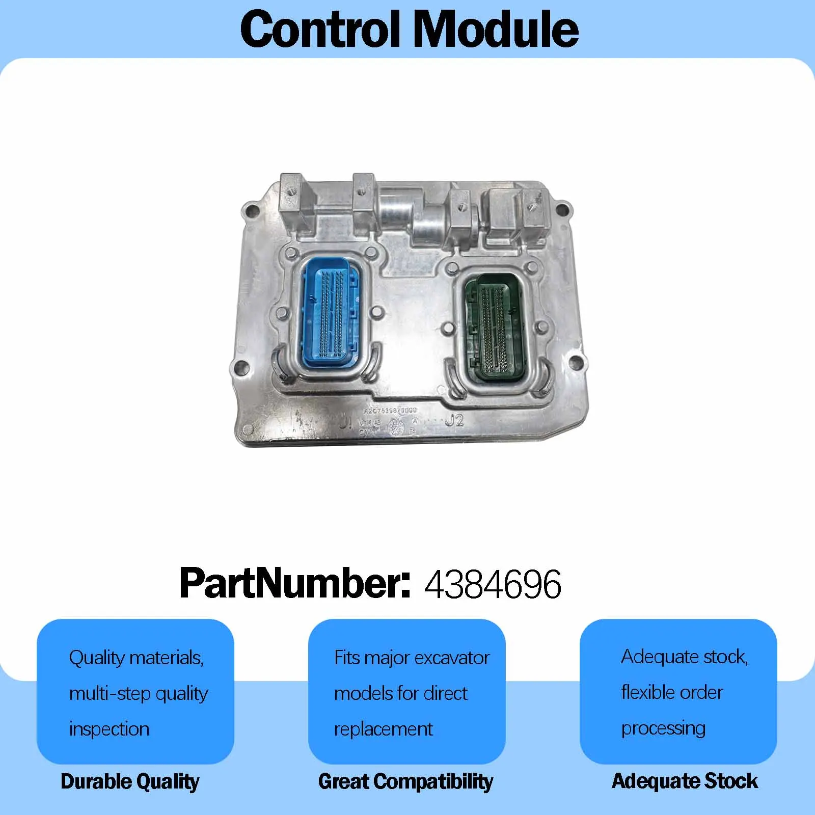 with Program ECU ECM Computer Board Controller Module 4384696 For Cummins RAM 3500 6.7L Engine