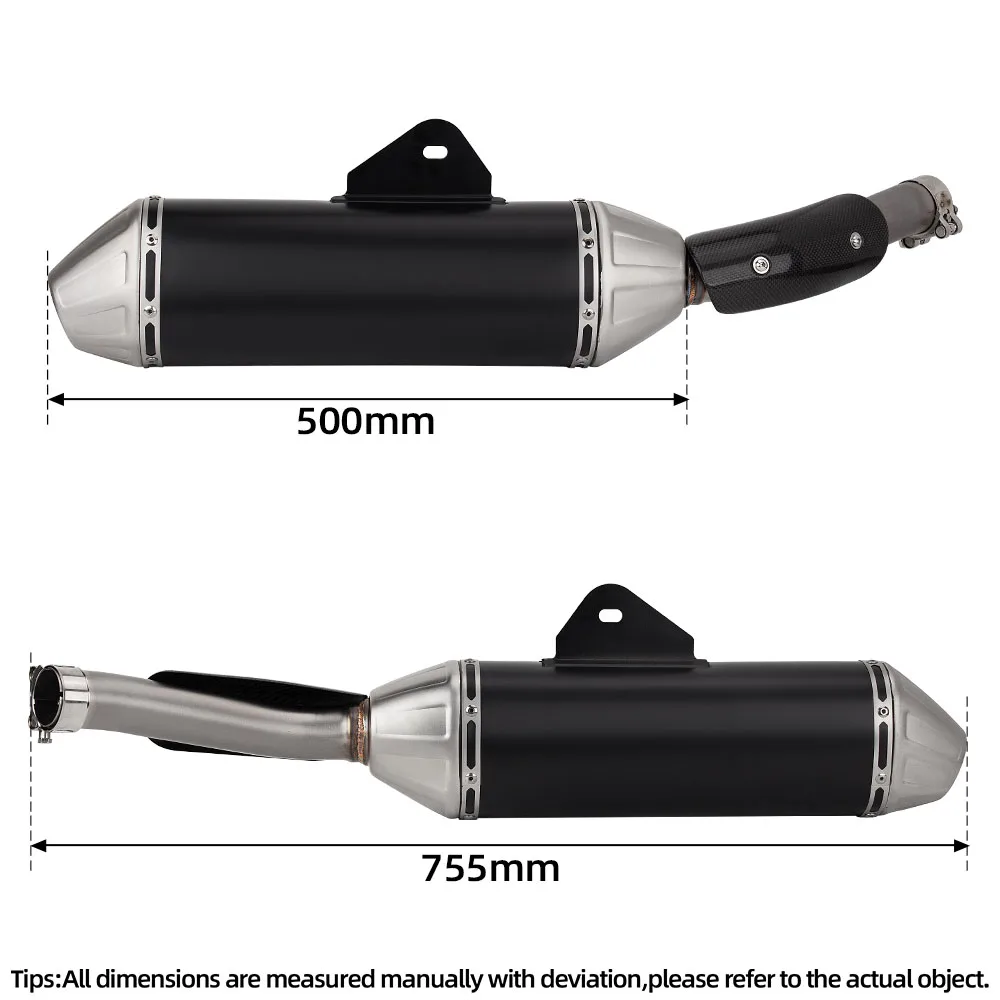 لياماها T700 TENERE 700 19-25 سنة نظام عادم الدراجة النارية الكامل تعديل الهروب المنوع الانزلاق على كاتم الصوت على الخط مع DB القاتل #6