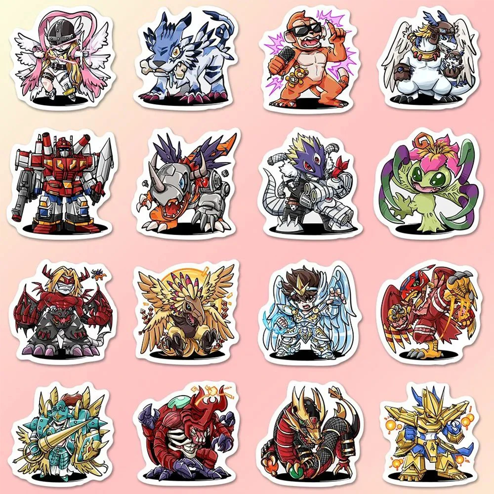 10/30/54pcs Anime Digimon Adventure Stickers Cartoon Kids Decals Toy DIY Phone Case Suitcase Water Bottle Cool Graffiti Sticker