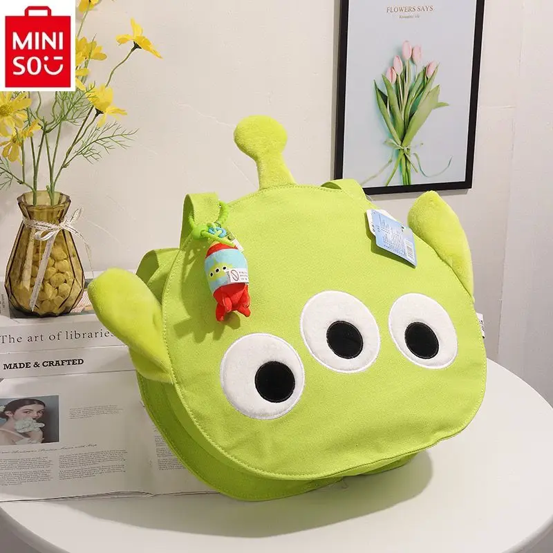 MINISO Disney История игрушек, трехглазный монстр, вместительная сумка для покупок, мультяшная сумка через плечо, ручная фотосумка