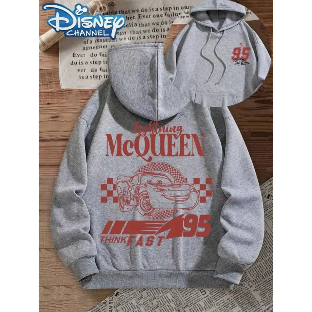 ديزني الرسمية البرق ماكوين هوديي البلوز عارضة السترة الرجال والنساء أزياء عارضة هوديي الخريف والشتاء