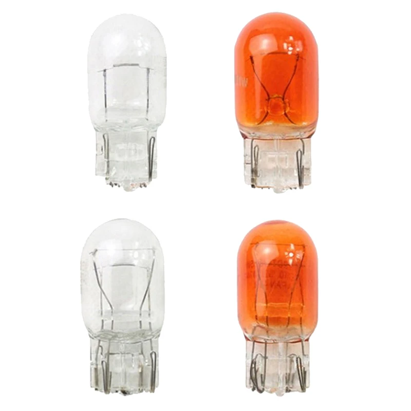 10 Pcs T20 W21/5W Signal Light Halogen Bulb 7440 7443Clear Orange Daytime  Turn Stop Brake Tail Bulb DRL Bulbs