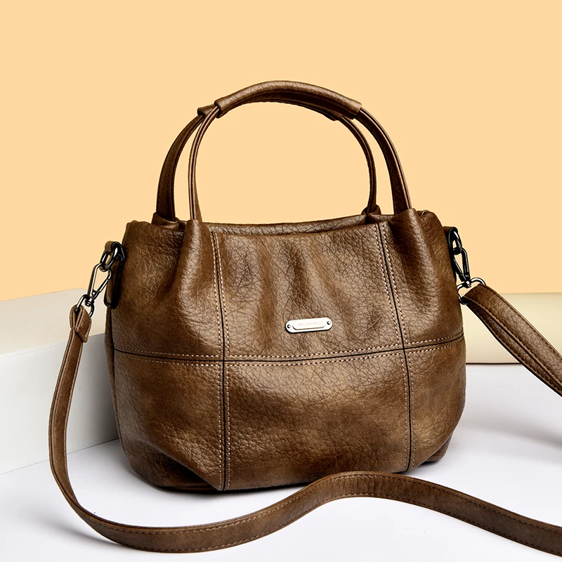 

Женская маленькая сумка через плечо из искусственной кожи, винтажная сумка через плечо в стиле ретро для женщин, модная роскошная сумка, элегантная, прочная и универсальная