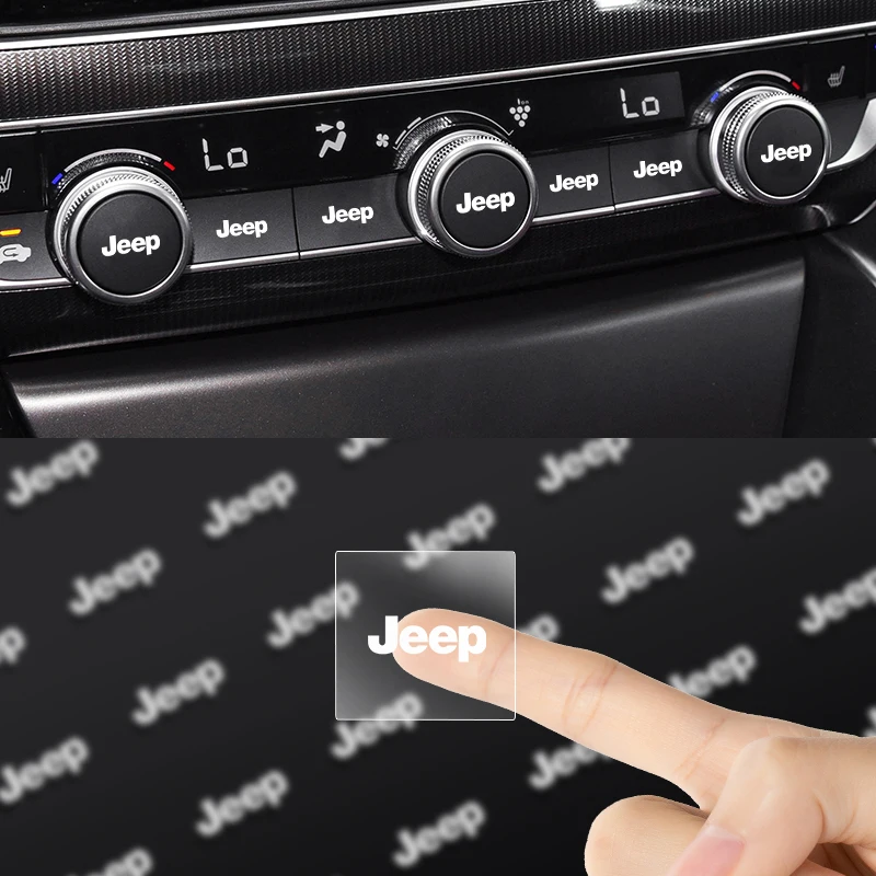 

1/2/5/10PCS Car Stickers emblem Auto Decor Decals Window Wiper Stickers For Jeep Grand Cherokee Wrangler JK Gladiator Compa