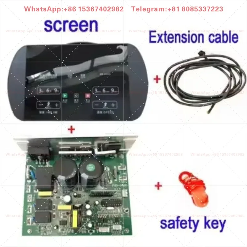 4HP DC Motor Controller Complete Set with Incline Function Professional Speed Control Accessories for Treadmill Fitness