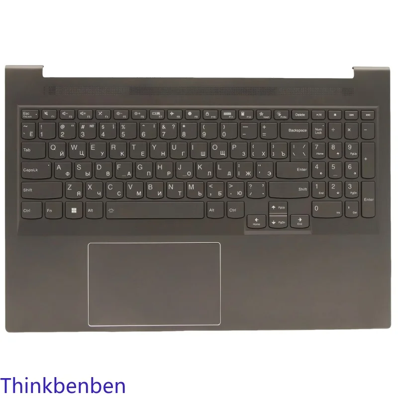 

RU Russian Grey Keyboard Upper Case Palmrest Shell Cover For Lenovo Ideapad Yoga Slim 7 Pro 16 16ACH6 16s ACH 2022 5CB1F36865