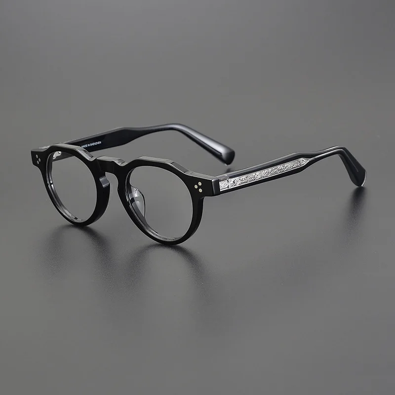 Fashion round Pure handmade acetate  20231 Man glasses frames optical eyewear Reading glasses woman personalized eye glasses