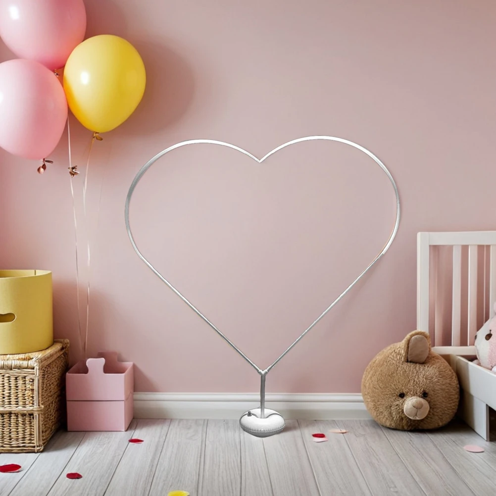 

1Set Heart Shaped Arch Stand Frame Kit Pvc Flexible Support Wedding Birthday Party Balloon Column Stand Reusable Lawn Arch Frame