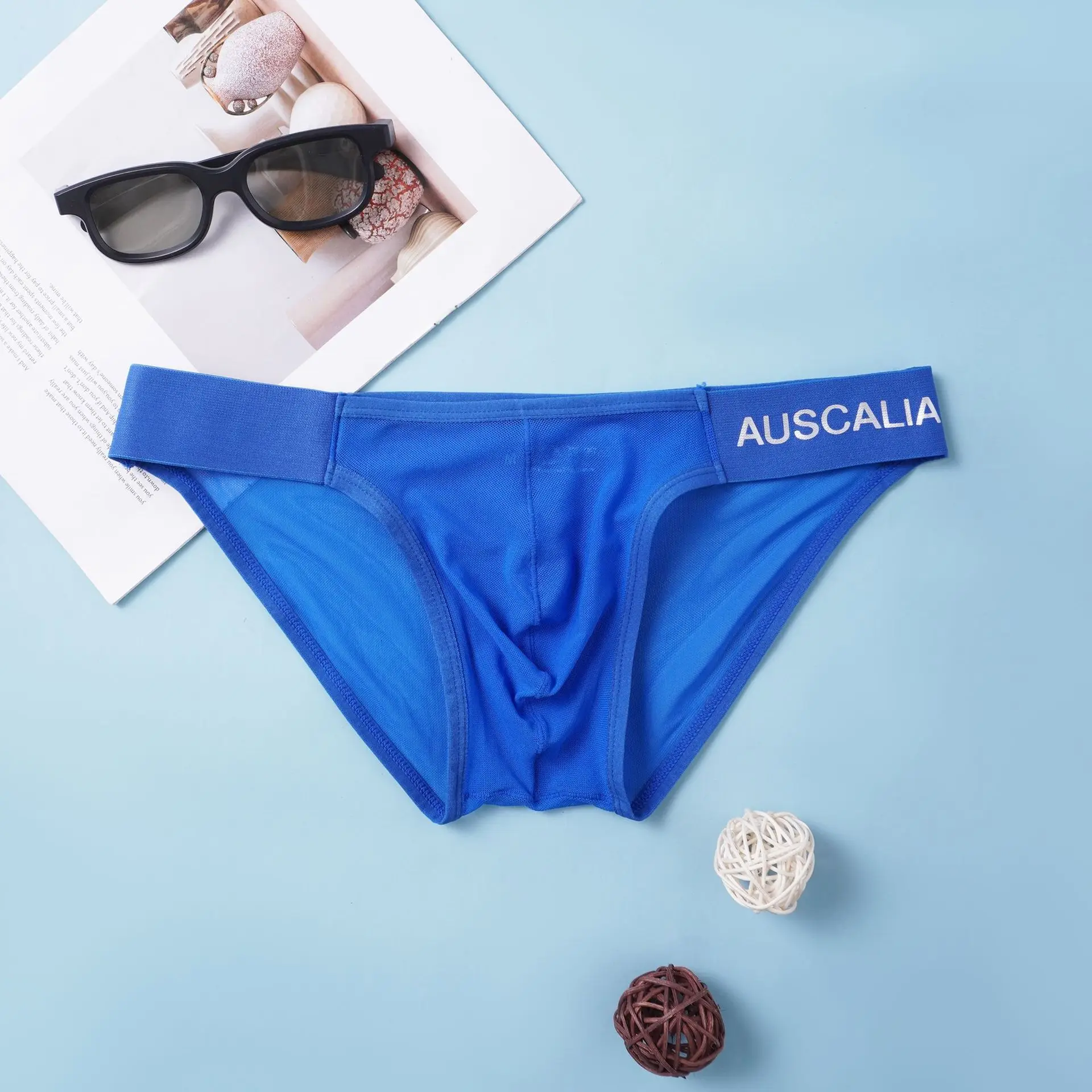 

Сетчатые прозрачные трусы для мужчин, сексуальные трусы с низкой талией U-образной выпуклой сумкой Tanga Gay, ультратонкие быстросохнущие прозрачные трусы с высокой вилкой