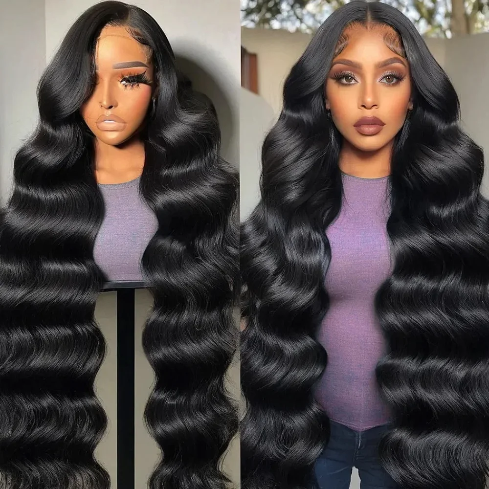 13x4 Lace Frontal Wig Human Hair Body Wave Lace Front Pre Plucked 4x4 Lace Closure Wig 180 Density Brazilian Hair Wig For Women