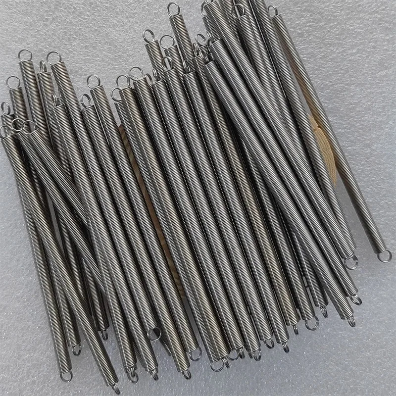 Molla di tensione in acciaio inossidabile 304, molla di estensione del gancio con diametro del filo 0,3-0,4 mm, molla di tensione ad anello circolare doppio chiuso