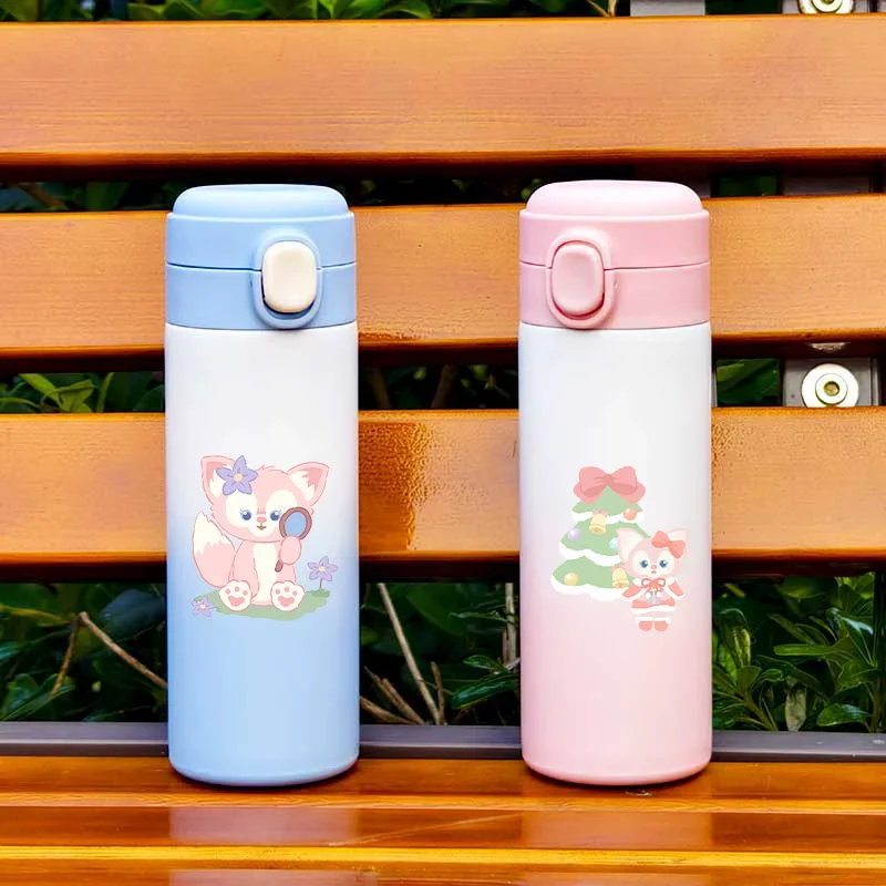 420ML Disney LinaBall Portable Leak Proof Insulated Cup Outdoor Travel Water Cup Cartoon Stainless Steel Insulated Water Bottle