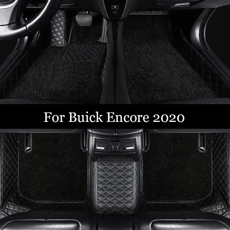 

Автомобильные коврики для Buick Encore 2020, искусственная кожа, водонепроницаемый автомобильный ковер, индивидуальный стиль, аксессуары для интерьера автомобиля, накладки для ног