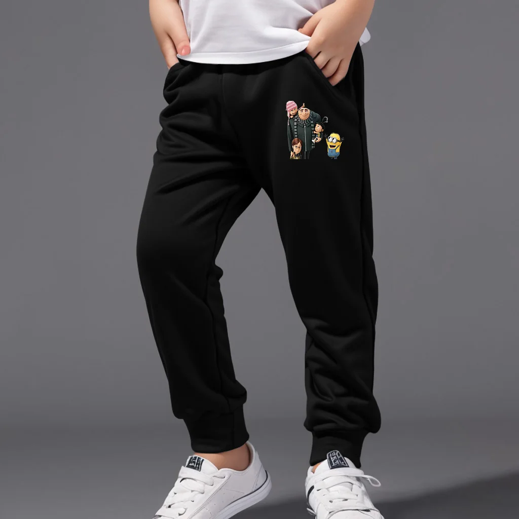 

Cartoon Minions Children's Pants Spring and Autumn Sports Pants, Jogging Pants Casual Fashion Comfortable Pants Funny Trendy