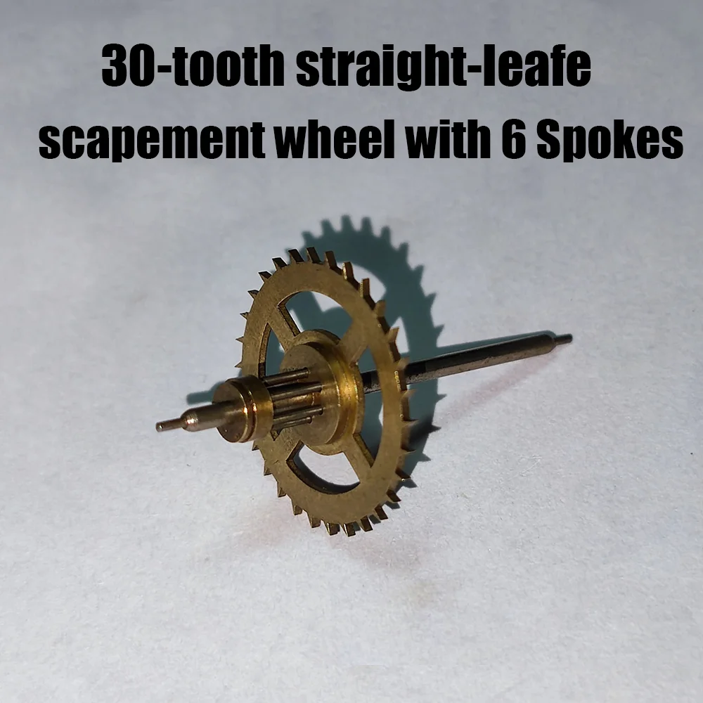 

Clock Parts Suitable for Floor Clock Movements Short Toothed Horse Wheels 30 Teeth 6-post Escape Wheels