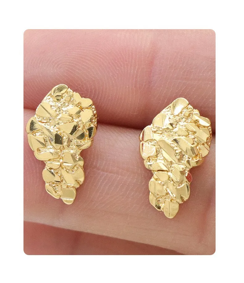 [Custom] French metal niche design earrings, S925 silver needle copper earrings