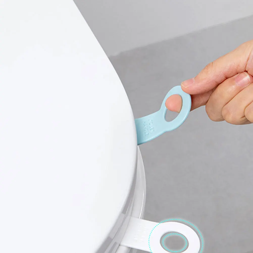 

4pcs Toilet Lid Lifter White Gray Suction Cup Rubber Reusable Flexible Bathroom Supplies Toilet Accessory Closestool