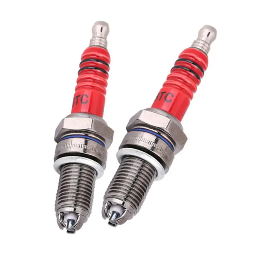 1/2Pcs Racing Spark Plug 3 Triple Electrode A7TC D8TC For GY6 CG 50 70 110 125 150CC Motorcycle Atv Scooter Motorcycle Ignition