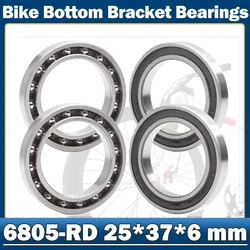4PCS 6805-RD 25*37*6 mm Bicycle Bottom Bracket Bearings for BB/Hubs/Pivots ( HT2 / BB51 )  6805 RD MR25376 SC6805N RS 6805RD