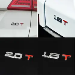 3d Metal 1.6 1.8 2.0 3.0 T Logo Emblem Badge Car Styling Stickers Decals Decor Car Accessories