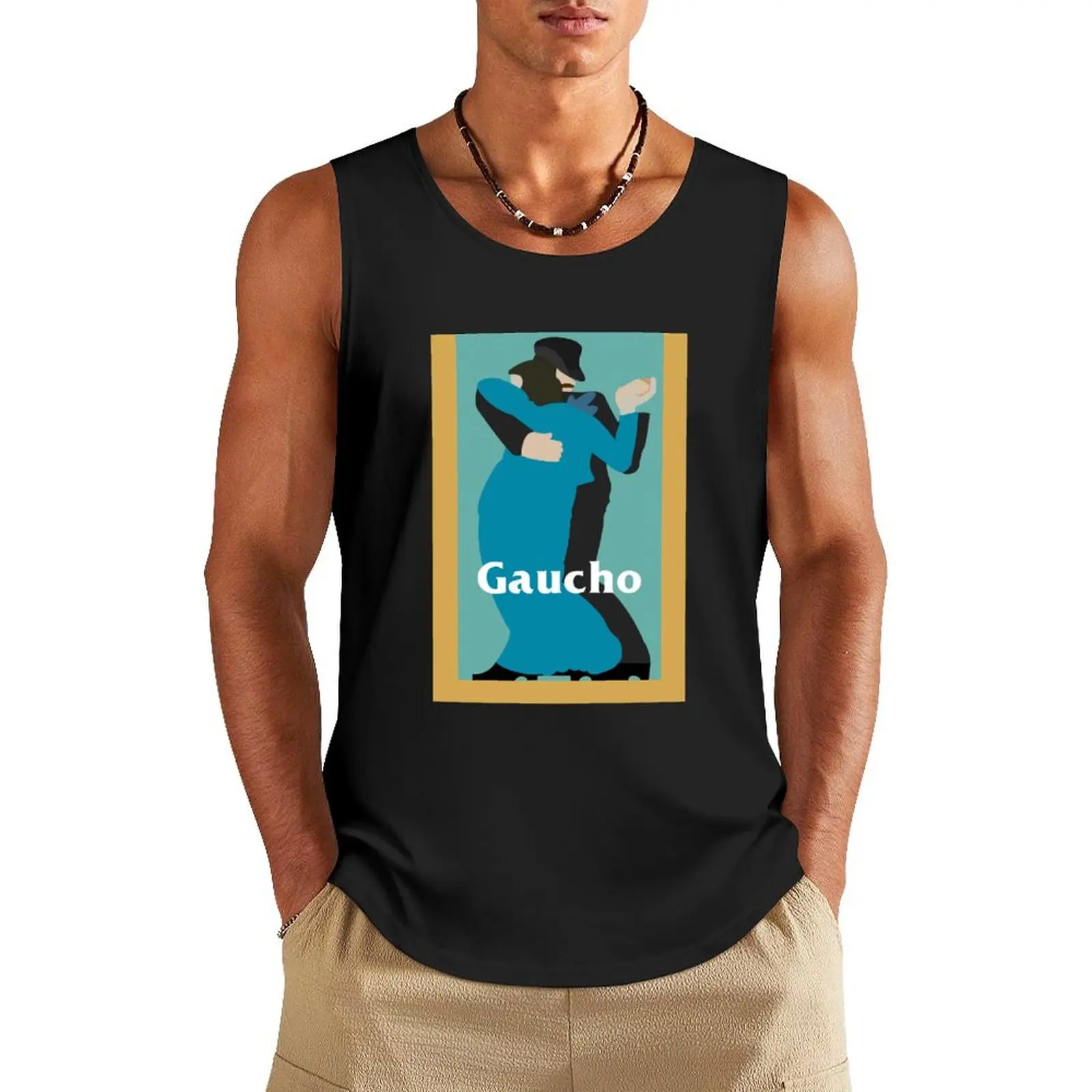 Steely Dan Gaucho Album Art Tank Top Japanese t-shirt sleeveless