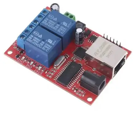 LAN Ethernet 2-Way Relay Board Delay Switch TCP/UDP Controller Module