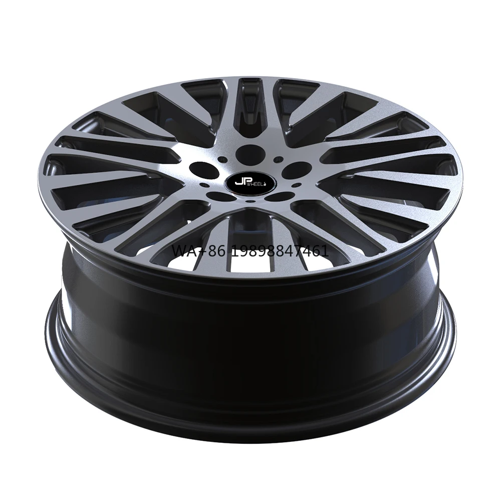 

New Factory Direct Sales Car Alloy Wheels 18 Inch 8J 40mm ET40 Multi Spoke Black Finish 5x114.3 PCD JP WHEELS #06141