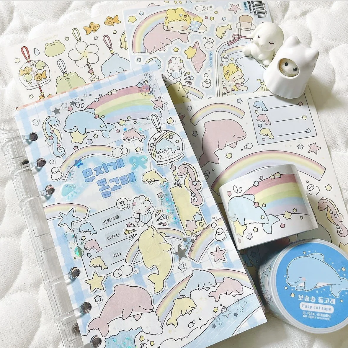 Korea Waterproof Cute Cartoon Girl Stickers Ipad Phone Case Handbook Diary Planner Notebook Scrapbook DIY Decorative Stickers image 5