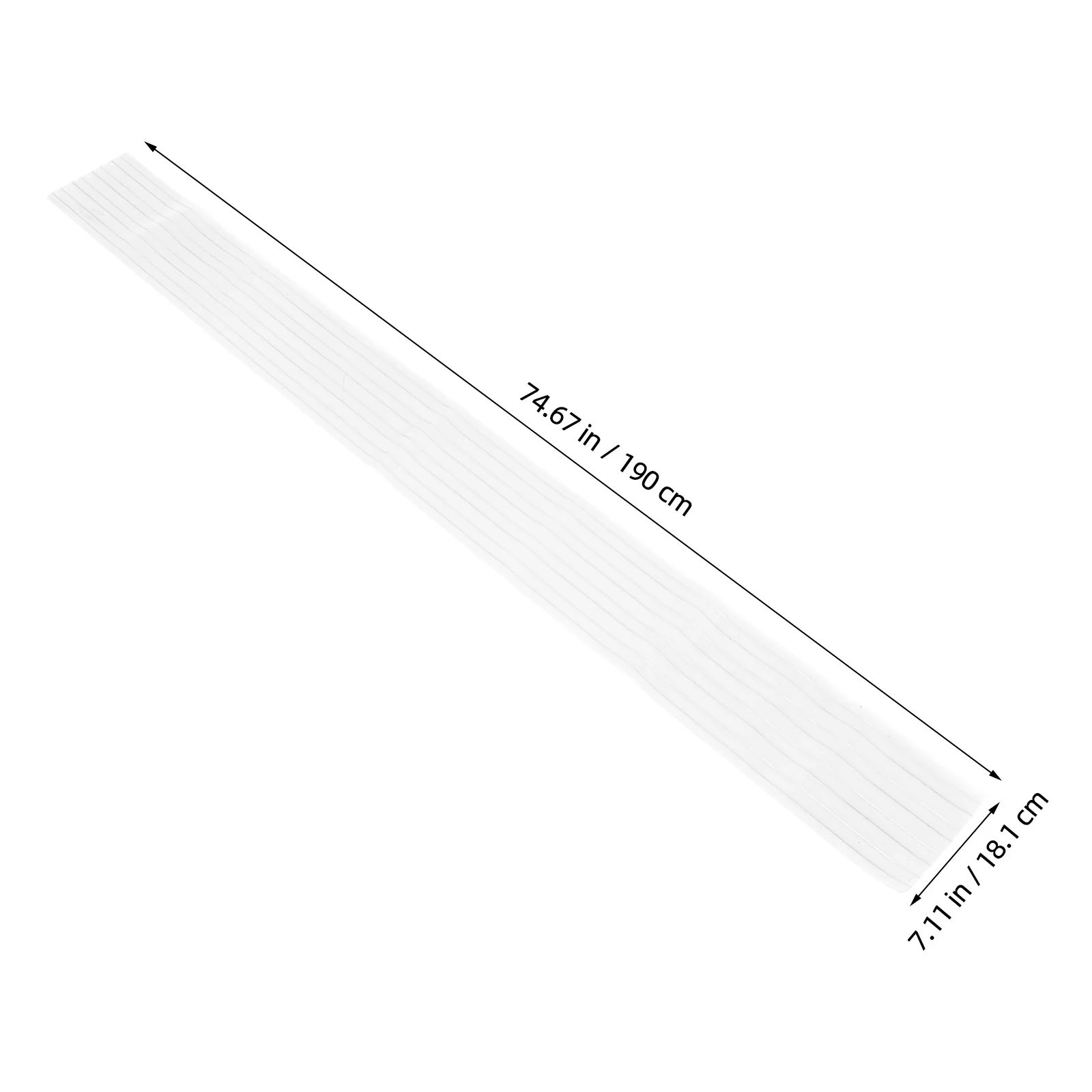 Dog Door Curtain 74X7 Inch Clear Pvc Flap For Pet Kennel Windproof Insulation Easy Install Entryway Isolation Curtain