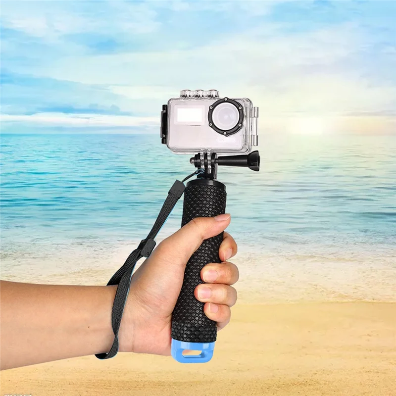 ด้ามจับลอยน้ํากันน้ําสําหรับกล้อง Gopro Hero 12/11/10/9 Insta360 DJI Osmo พร้อมอะแดปเตอร์ 1/4 นิ้ว