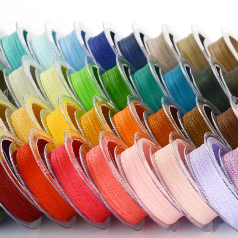 

0.2MM wax pearl line Chinese Knot Macrame cord rope For Jewelry Making Beading Thread Braided String DIY Bracelet Accessories