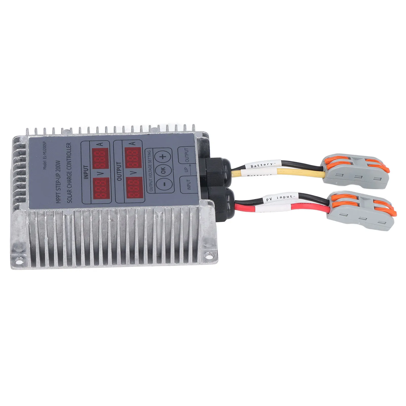 

Контроллер заряда солнечных батарей Boost MPPT с регулируемым напряжением, водонепроницаемый, с дисплеем, 24-85В.