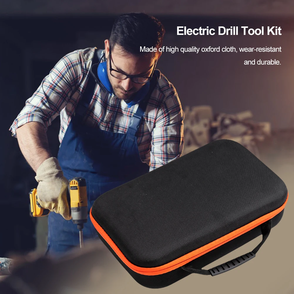 Electric Drill Tool Bag Electric Screwdriver Bag Shockproof Hardware Organizer Multi-Purpose Drill Tool Carrying Case 공구가방