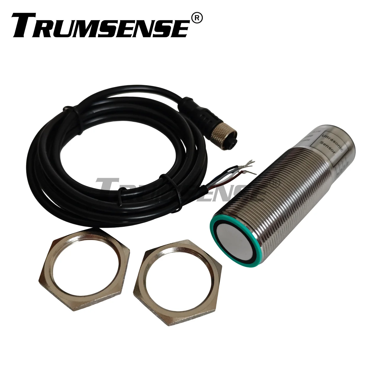 SS304 Shell Trumsense Ультразвуковой датчик расстояния диапазона 2 м STT175F30TRN2000 Мощность от 15 до 30 В Выход NPN для высоты жидкости и т. д.