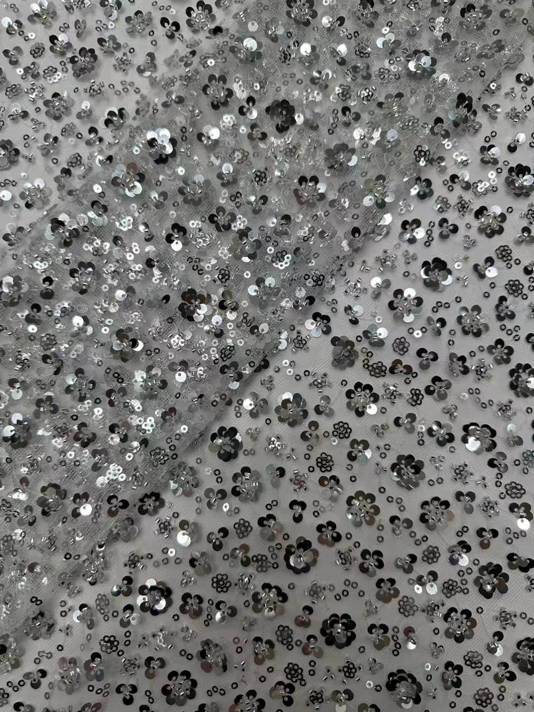 Madison-Latest African Lace Fabric, Luxury French Sequins, Mesh Lace Fabric, High-end Handmade Beaded for Wedding, 2023
