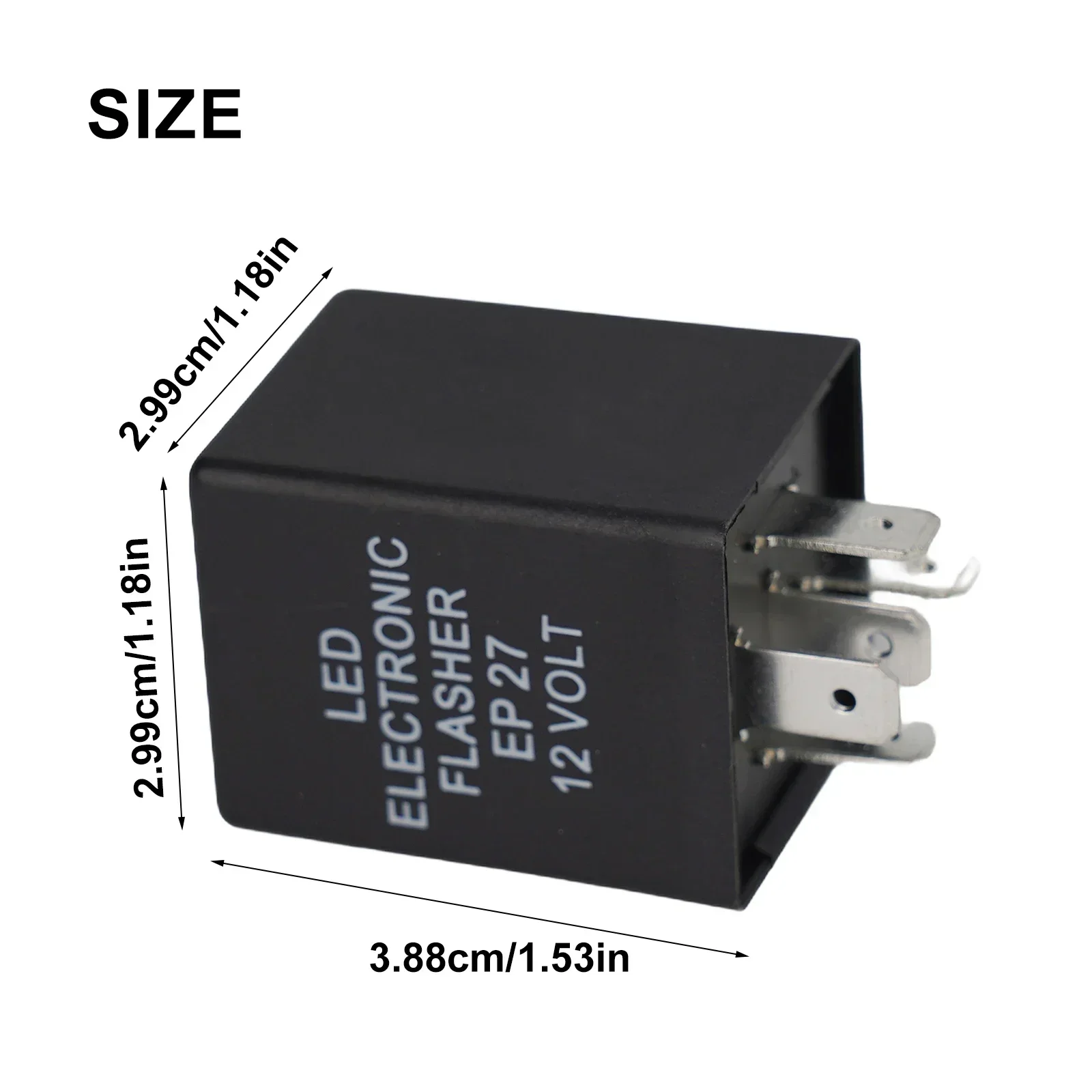 Universial 5 Pin 12V EP27 Electronic Car Flasher Relay To Fix LED Light Turn Signal Hyper Flash Blinking Light 12V