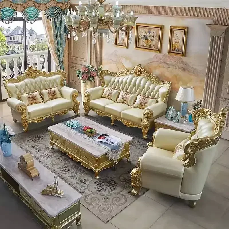 

Large Filler Golden Sofas Wood Design Reclining Designer Luxury Couch Lounges Modular Nordic Canape Salon Furniture Home