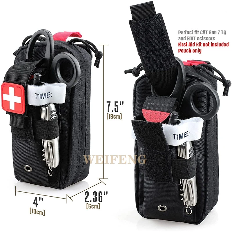Taktische Molle EDC Pouch EMT Notfall IFAK Beutel Schere Verband Tourniquet First Aid Kit Medical Überleben Tasche Taille Tool Pack