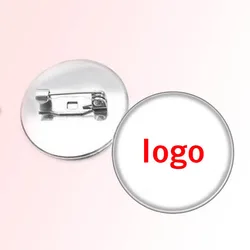 Brass Logo Custom Logo Brass Stainless Steel Brooch