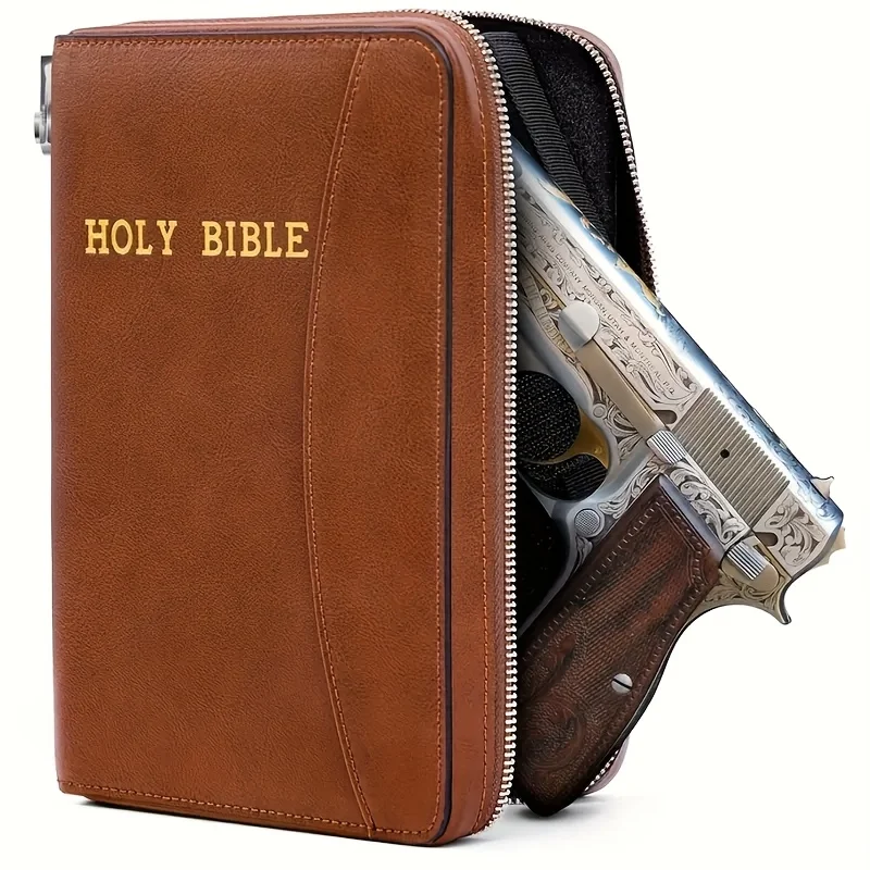 ของขวัญสําหรับพ่อของชายปกปิดกระเป๋าถือปืน,หนังนุ่มปืนพก,ซิปล็อค, ปืนพกสําหรับจัดเก็บหรือ Trans