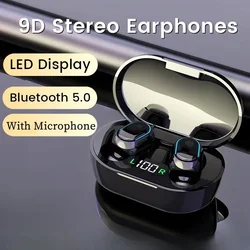 Original E7S Wireless Bluetooth Headset with Mic LED Display Earbuds for iPhone Xiaomi TWS Earphone Bluetooth Headphones earbuds