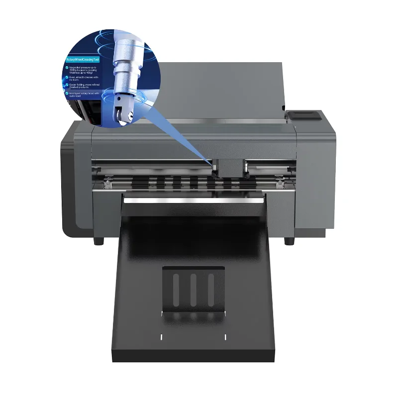 Nuevo Plotter de Corte de Etiquetas skycut A3+ PRO con Doble Cabezal y Servomotor, Alta Presión de 3000g y Herramienta de Hendido con Ruedas A3MAX4 PRO
